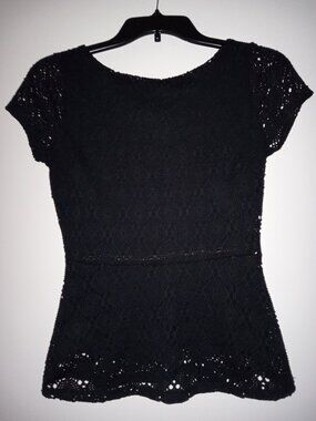 Banana Republic women's lace crochet peplum top